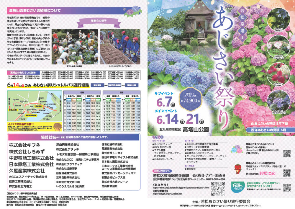 梅雨空の下、紫陽花と河童を愛でる！！